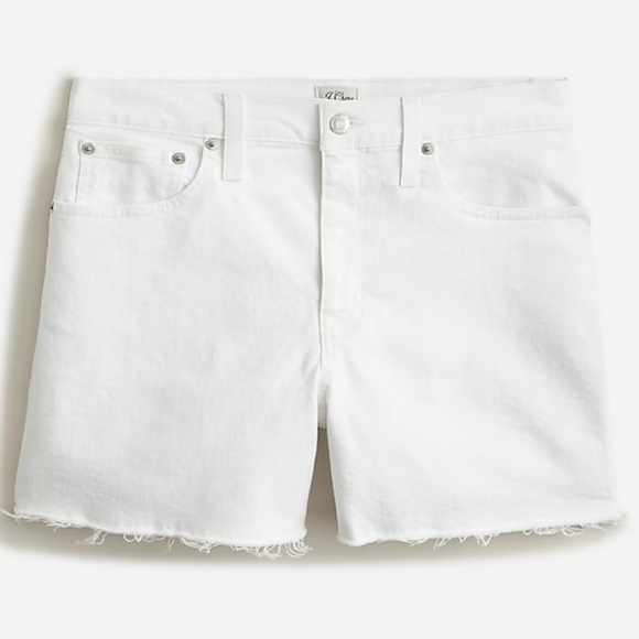 J. Crew High-rise denim cut off short in white size 25 cotton blend - Picture 5 of 12